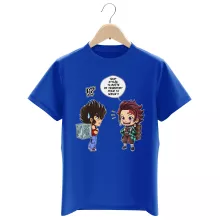 T-shirt Enfant Tanjiro Kamado « Une Pandora Box démoniaque ! » – Parodie Saint Seiya