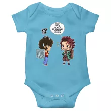 Body bébé Tanjiro Kamado « Une Pandora Box démoniaque ! » – Parodie Saint Seiya