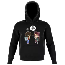 Sweat à capuche Enfant Tanjiro Kamado « Une Pandora Box démoniaque ! » – Parodie Saint Seiya