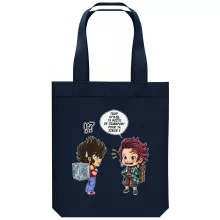 totebag Tanjiro Kamado « Une Pandora Box démoniaque ! » – Parodie Saint Seiya