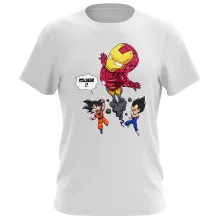T-shirt Iron Man « Pollueur ! » – Parodie Dragon Ball Z