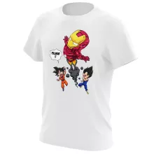 T-shirt Iron Man « Pollueur ! » – Parodie Dragon Ball Z