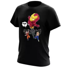 T-shirt Iron Man « Pollueur ! » – Parodie Dragon Ball Z