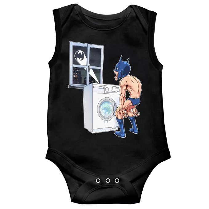 Body baby Ärmlös Parodi Läderlappen Batman Läderlappen
