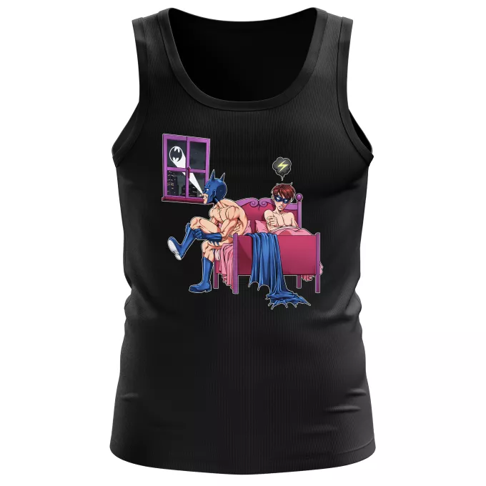 Herren Tank Top Parodie auf Batman Batman und Robin