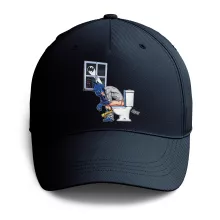 Casquette « Poursuivi jusque dans les Toilettes » – Parodie Batman