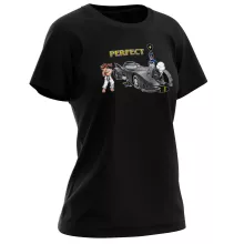 T-shirt Femme Ryu « Dark Perfect ! » – Parodie Street Fighter