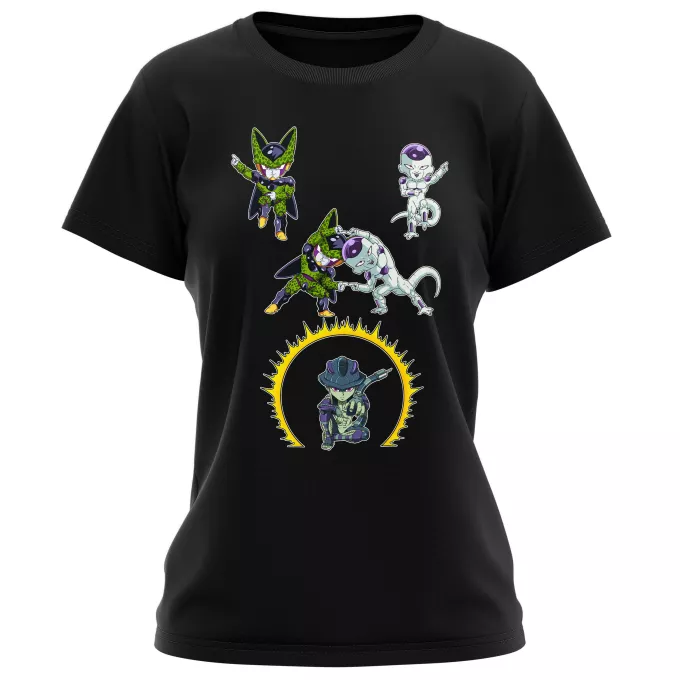 Vrouwen T-Shirts Parodie Dragon Ball Z - DBZ Cell, Freezer and Meruem