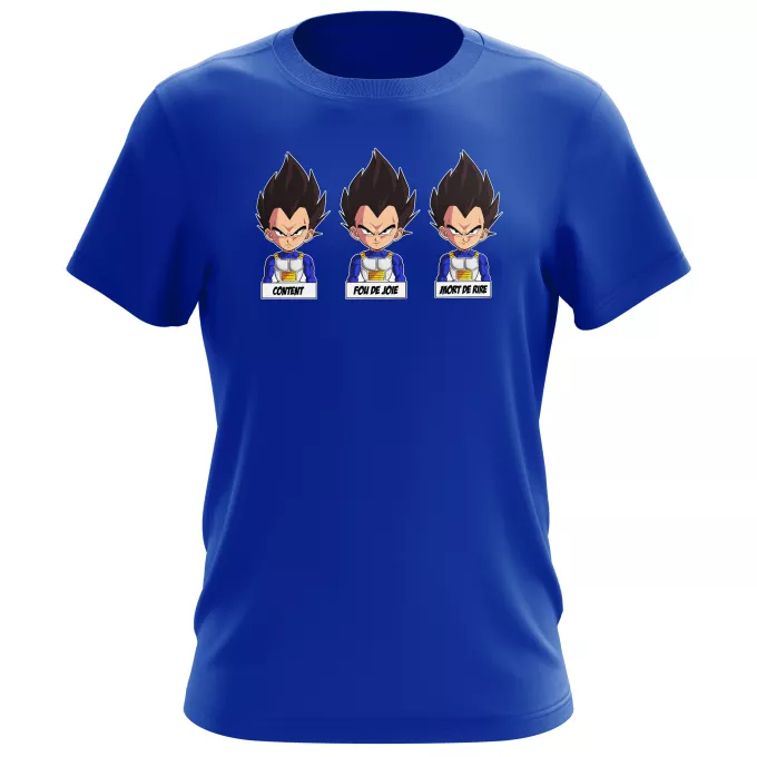 T-shirts Hommes Parodie Dragon Ball Z - DBZ Un jeu d'acteur de niveau princier - Végéta