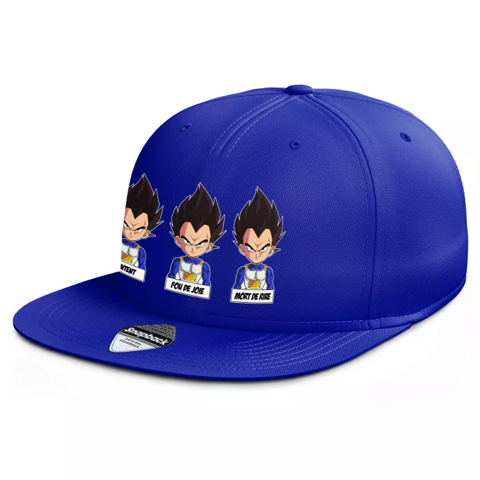 Casquette Rap Snapback Parodie Dragon Ball Z - DBZ Un jeu d'acteur de niveau princier - Végéta