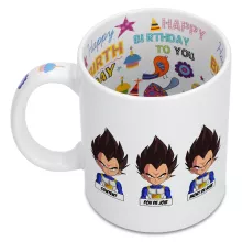 Mug Végéta « Un jeu d'acteur de niveau princier » – Parodie Dragon Ball Z