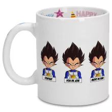 Mug Végéta « Un jeu d'acteur de niveau princier » – Parodie Dragon Ball Z