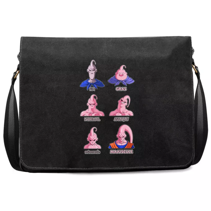 Sac à Bandoulière Premium Parodie Dragon Ball Z - DBZ Un sacré caractères... - Boubou aka Majin Bou aka Super Bou aka Bouhan