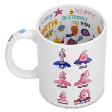 Mug Boubou « Un sacré caractères... » – Parodie Dragon Ball Z