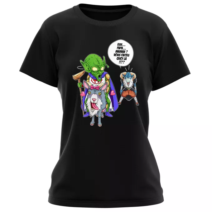 T-shirts Femmes Parodie Dragon Ball Super Aux origines du mal... - Moro, Le Très-Haut