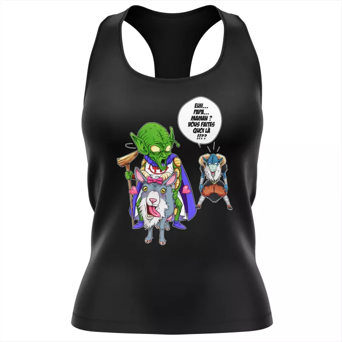 Débardeur Femme Parodie Dragon Ball Super Aux origines du mal... - Moro, Le Très-Haut