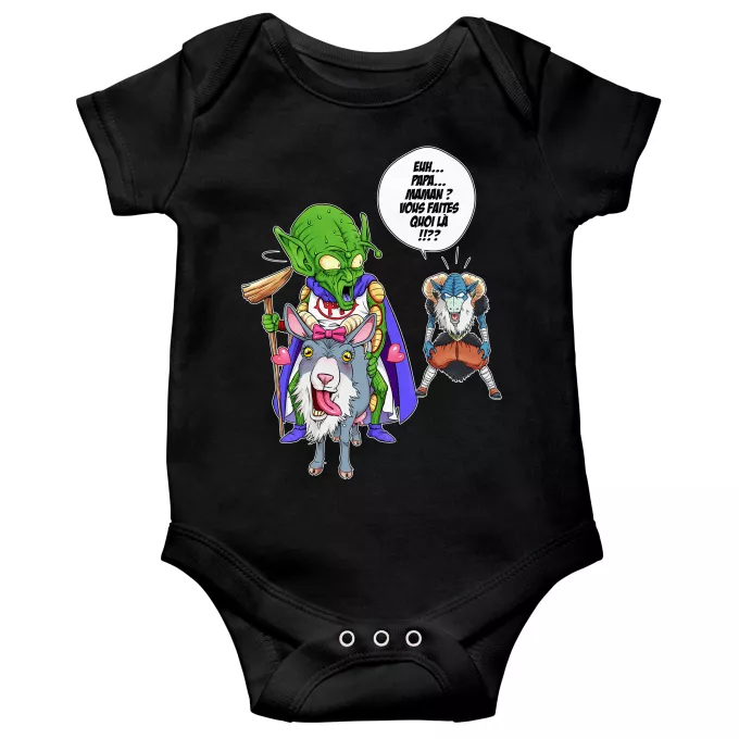 Body bébé manches courtes Parodie Dragon Ball Super Aux origines du mal... - Moro, Le Très-Haut