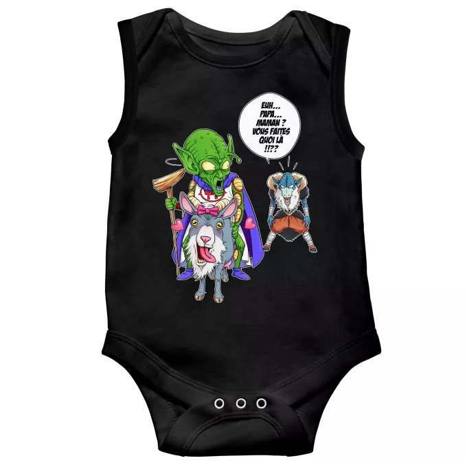 Body bébé sans manches Parodie Dragon Ball Super Aux origines du mal... - Moro, Le Très-Haut