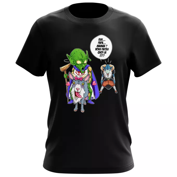 T-shirts Hommes Parodie Dragon Ball Super Aux origines du mal... - Moro, Le Très-Haut