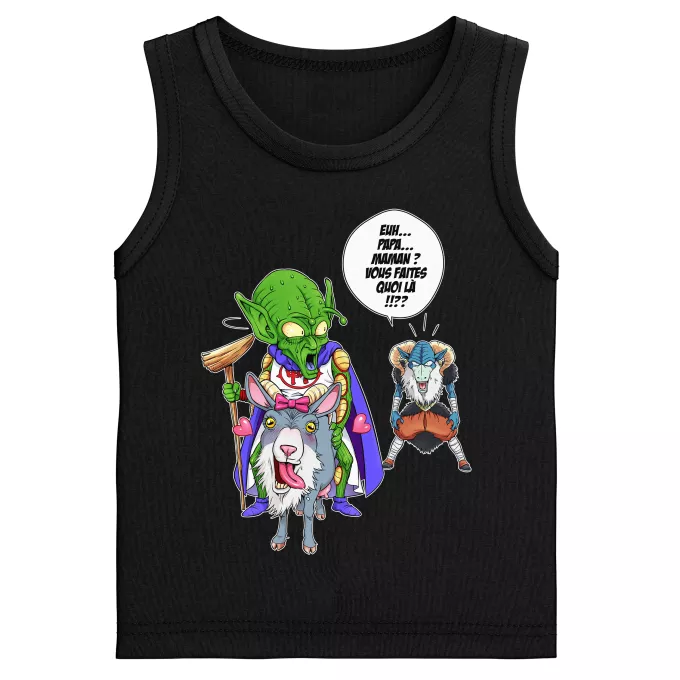 Débardeurs Enfants Garçons Parodie Dragon Ball Super Aux origines du mal... - Moro, Le Très-Haut