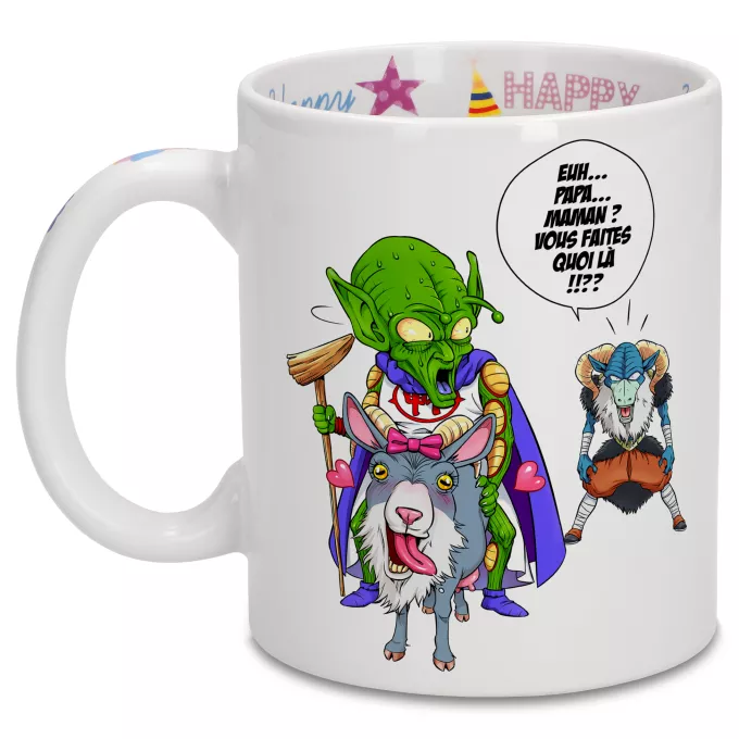 Mugs Anniversaire Parodie Dragon Ball Super Aux origines du mal... - Moro, Le Très-Haut