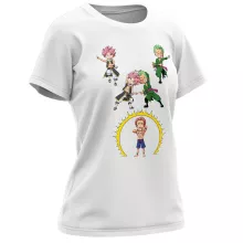 T-shirt Femme Natsu « Une fusion démoniaque » – Parodie One Piece