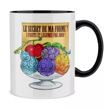 Mug Fruit « 5 Fruits et légumes par jour » – Parodie One Piece