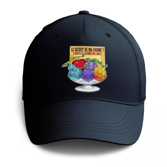 Casquettes Parodie One Piece 5 Fruits et légumes par jour - Fruit du Démon