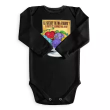 Body bébé manches longues Fruit « 5 Fruits et légumes par jour » – Parodie One Piece