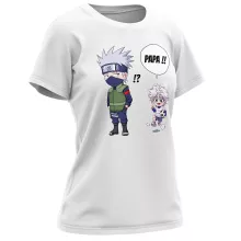 T-shirt Femme Kakashi « Papa Ninja ! » – Parodie Naruto