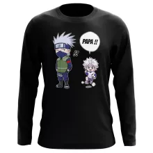 T-Shirt à manches longues Kakashi « Papa Ninja ! » – Parodie Naruto