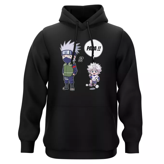 Sweat-shirts à Capuche Parodie Naruto Papa Ninja ! - Kakashi, Kirua
