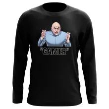 Maglietta a maniche lunge Dottor Male “Gamer...” – Parodia dei Austin Powers