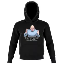 Dr Evil Kinder Kapuzenpullover “Gamer...” – Parodie auf Austin Powers