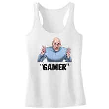 Camiseta Niña sin mangas Dr Evil “Gamer...” – Parodia de Austin Powers