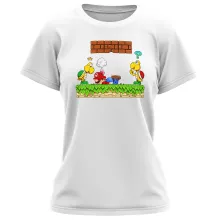 Damen T-shirt “Super Mario und Koopa Troopa” – Parodie auf Super Mario