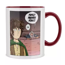 Mug Gandalf « Fuyez, pauvre fou !! » – Parodie One-Punch Man