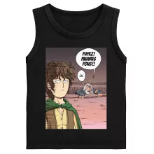Débardeurs Enfants Gandalf « Fuyez, pauvre fou !! » – Parodie One-Punch Man
