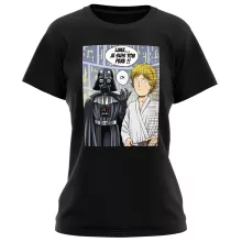 T-shirt Femme Dark Vador « Une révélation choquante... ou pas ! » – Parodie One-Punch Man