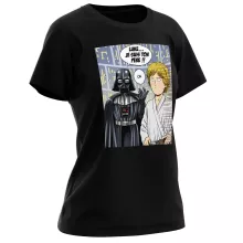 T-shirt Femme Dark Vador « Une révélation choquante... ou pas ! » – Parodie One-Punch Man