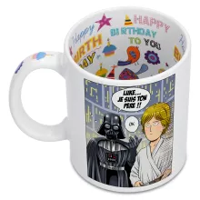 Mug Dark Vador « Une révélation choquante... ou pas ! » – Parodie One-Punch Man