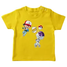 T-shirt bébé Sacha « Un Mewtwo sauvage apparait... Ou pas! » – Parodie Pokémon