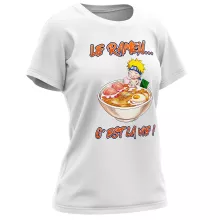 T-shirt Femme Naruto Uzumaki « Le Ramen... C'est la vie ! » – Parodie Naruto