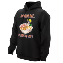 Sweat à capuche Naruto Uzumaki « Le Ramen... C'est la vie ! » – Parodie Naruto