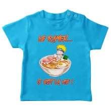 T-shirt bébé Naruto Uzumaki « Le Ramen... C'est la vie ! » – Parodie Naruto