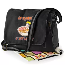 Sac à bandoulière Naruto Uzumaki « Le Ramen... C'est la vie ! » – Parodie Naruto
