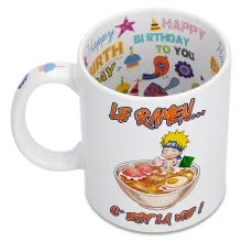 Mug Naruto Uzumaki « Le Ramen... C'est la vie ! » – Parodie Naruto