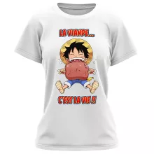 T-shirt Femme Luffy « La Viande... C'est la vie ! » – Parodie One Piece