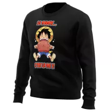 Pull Luffy « La Viande... C'est la vie ! » – Parodie One Piece