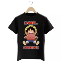 T-shirt Enfant Luffy « La Viande... C'est la vie ! » – Parodie One Piece